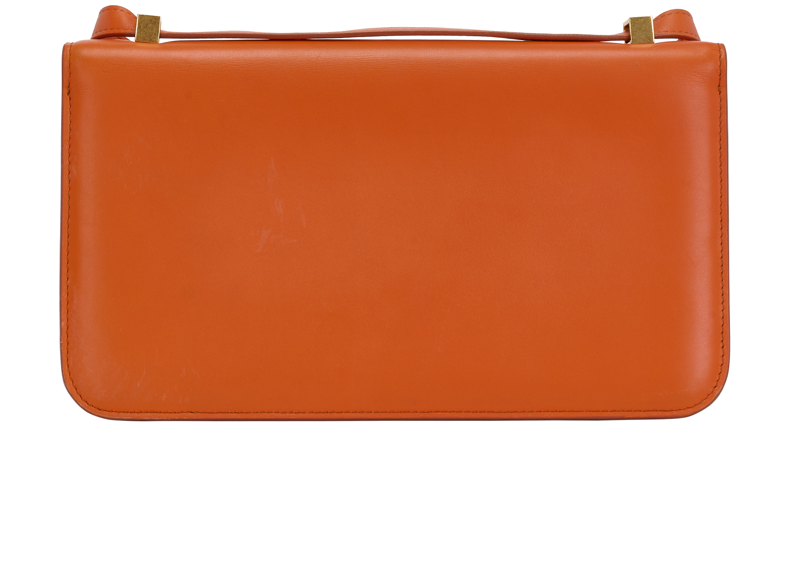 Small Classic Ronde Shoulder Bag, &pound;350, Handbags, Orange, Leather, Back view